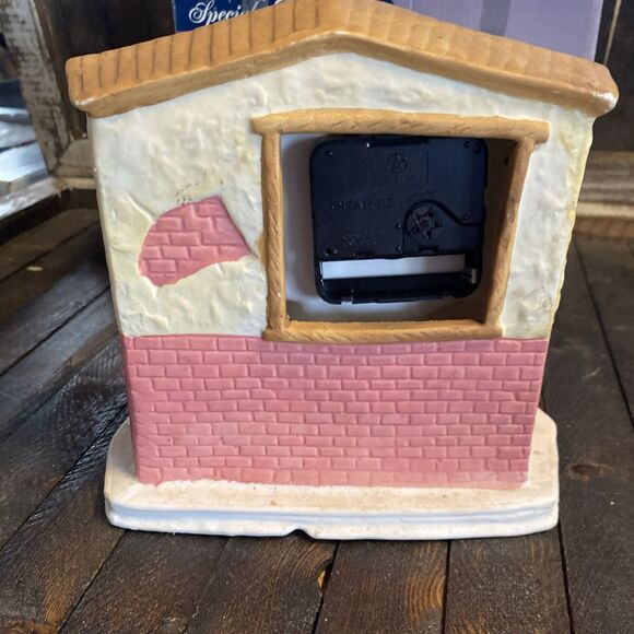 Special Memories Whimsical Ceramic Clock Kids Room Battery Operated - Picture 5 of 12